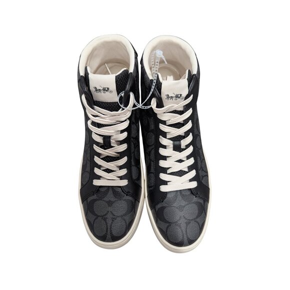 Coach Other - ⭐ COACH Men’s Signature High-Top Sneakers  Black/Charcoal Size 11D (NEW)